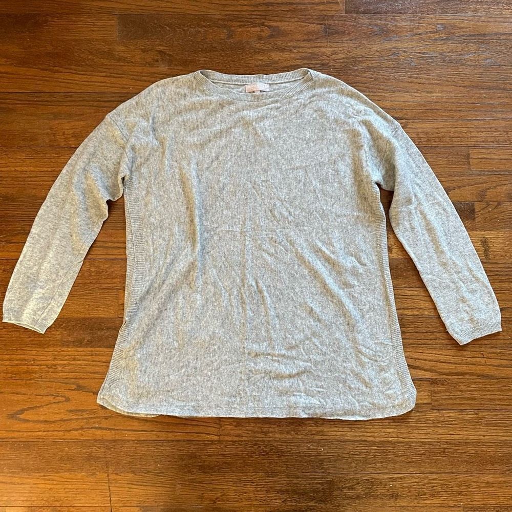 Benedetta B. Gray Wool Cashmere Blend Sweater